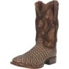 Dan Post Distressed Tan Weaved Boots -Western Cowboy Equipment 01 DP4903 BN97 big dfa7775b 4ce7 400f a0c0 2bf714322852