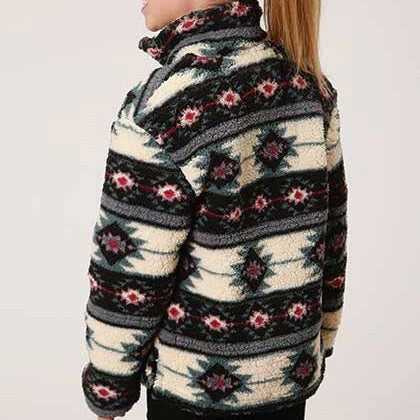 Girl's Aztec Polar Fleece 5 Girl's Aztec Polar Fleece - Image 3