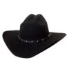 Montecarlo Hats Black 6X Pistol Pete Hat -Western Cowboy Equipment 0397bl