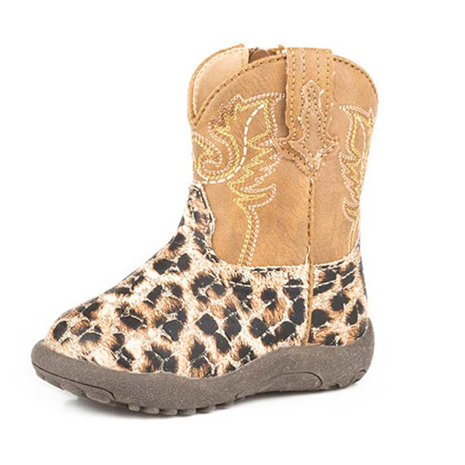 Infant Roper Leopard Square Toe Cowboy Boots 3 Infant Roper Leopard Square Toe Cowboy Boots