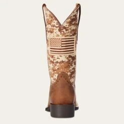 Ariat Women's Brown/Camo Patriotic Boots 9 Ariat Women's Brown/Camo Patriotic Boots -Western Cowboy Equipment 10023368 heel warm