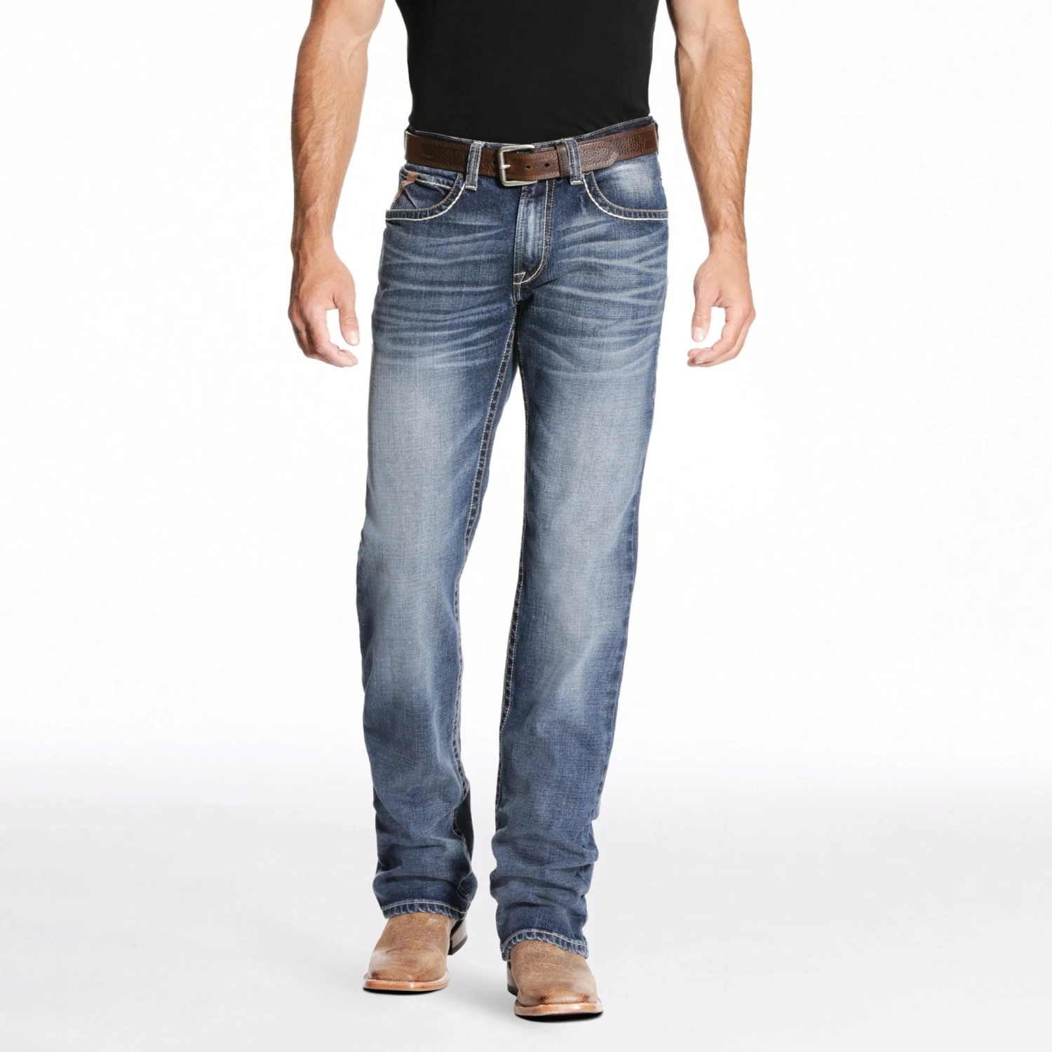 Ariat Men's Silverton M4 Preston Boot Cut Jean 4 Ariat Men's Silverton M4 Preston Boot Cut Jean - Image 2