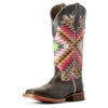 Ariat Iron Grey Aztec Square Toe -Western Cowboy Equipment 10029709