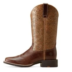 Ariat Women's Round Up Square Toe Boots -Western Cowboy Equipment 10038420 side 37fd826c 6078 4ddf ba01 bd6bd3aed030