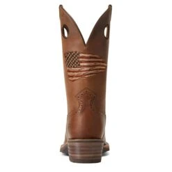 Ariat Men's Rough Stock Patriot Boot -Western Cowboy Equipment 10040348 heel