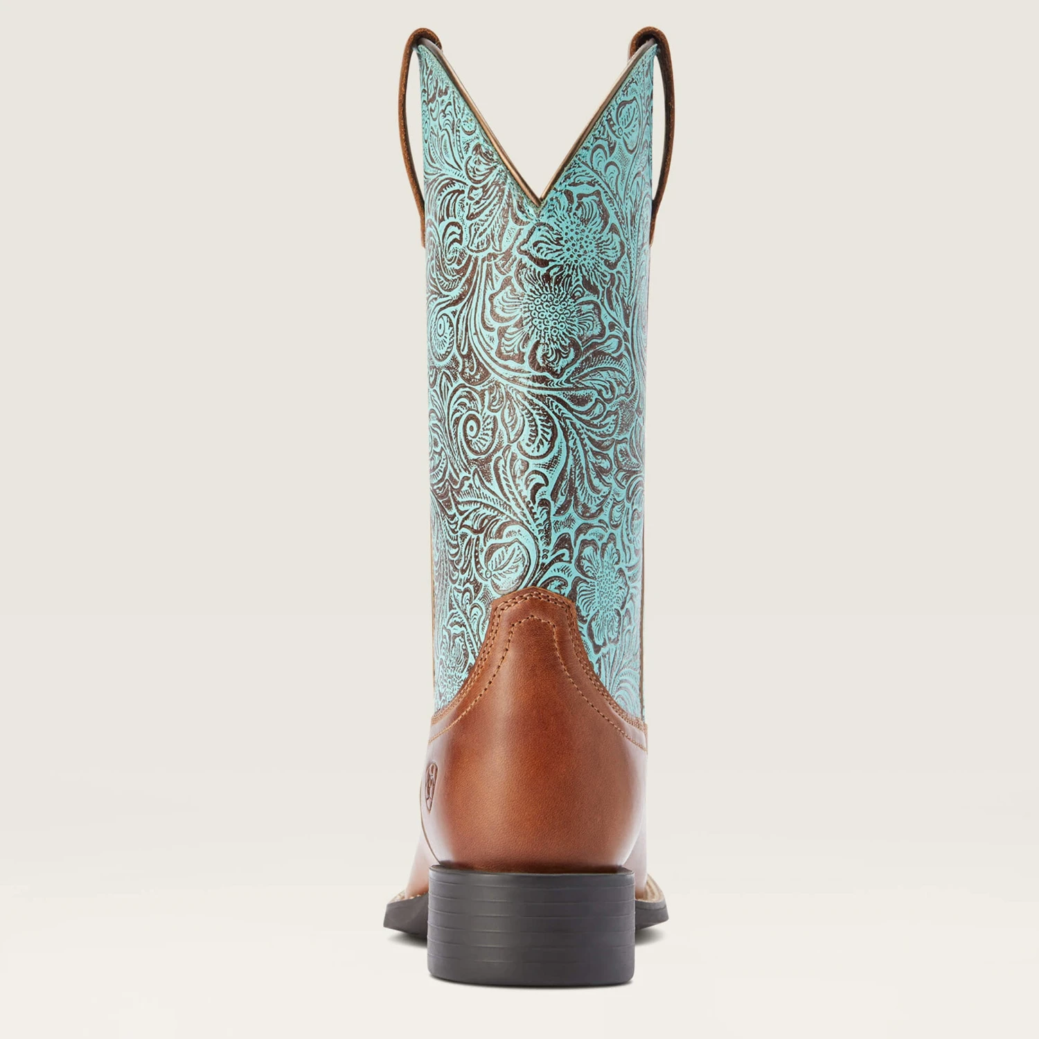 Ariat Women's Round Up Brown/Turquoise Square Toe Boots 7 Ariat Women's Round Up Brown/Turquoise Square Toe Boots - Image 5