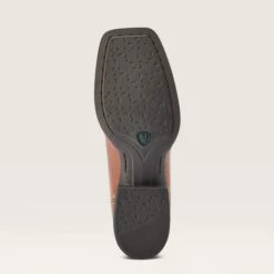 Ariat Women's Round Up Brown/Turquoise Square Toe Boots 15 Ariat Women's Round Up Brown/Turquoise Square Toe Boots -Western Cowboy Equipment 10042534 sole warm