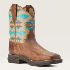 Ariat Women's Savannah Shorty Western Boot 12 Ariat Women's Savannah Shorty Western Boot -Western Cowboy Equipment 10042576 medial warm