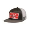 Rope Smart Classic Trucker Snapback With Red Cowboy Patch -Western Cowboy Equipment 102RGPATCH
