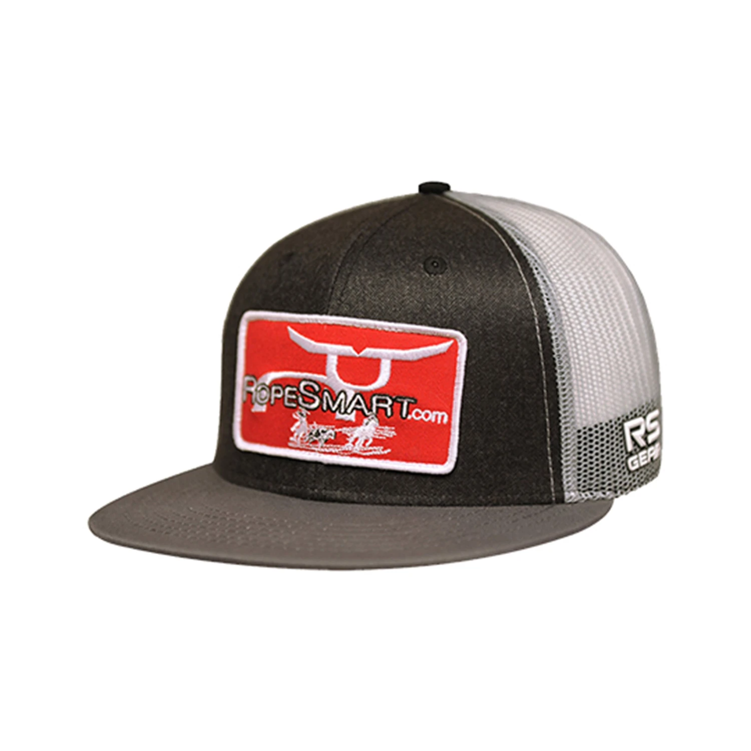 Rope Smart Classic Trucker Snapback With Red Cowboy Patch 2 Rope Smart Classic Trucker Snapback With Red Cowboy Patch