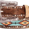 Ariat Girl's Hair On Beaded Leather Belt 1 Ariat Girl's Hair On Beaded Leather Belt -Western Cowboy Equipment 13243175010 ariat kids girls belts a1302602 turquoise orange bead inlay belt 1