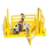 Little Buster Toys Single Yellow Bucking Chute 1 Little Buster Toys Single Yellow Bucking Chute -Western Cowboy Equipment 200822 1