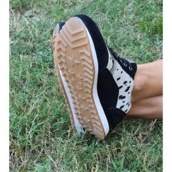 Black & White Cowhide Tennis Shoes -Western Cowboy Equipment 20210908 143530copy