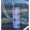 Maroon Aztec Tumbler -Western Cowboy Equipment 20211016 132449