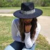 Women's Black Fedora W/ Aztec Band 1 Women's Black Fedora W/ Aztec Band -Western Cowboy Equipment 20220413 134112