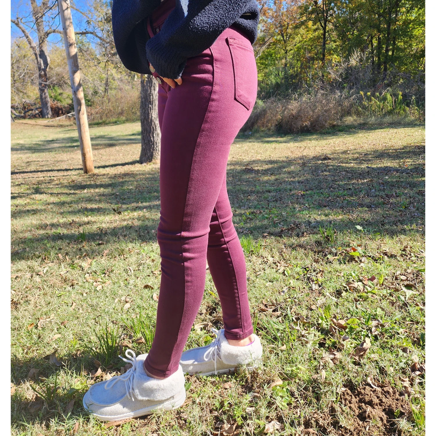 KanCan Burgundy High Rise Skinny Jean 8 KanCan Burgundy High Rise Skinny Jean - Image 6