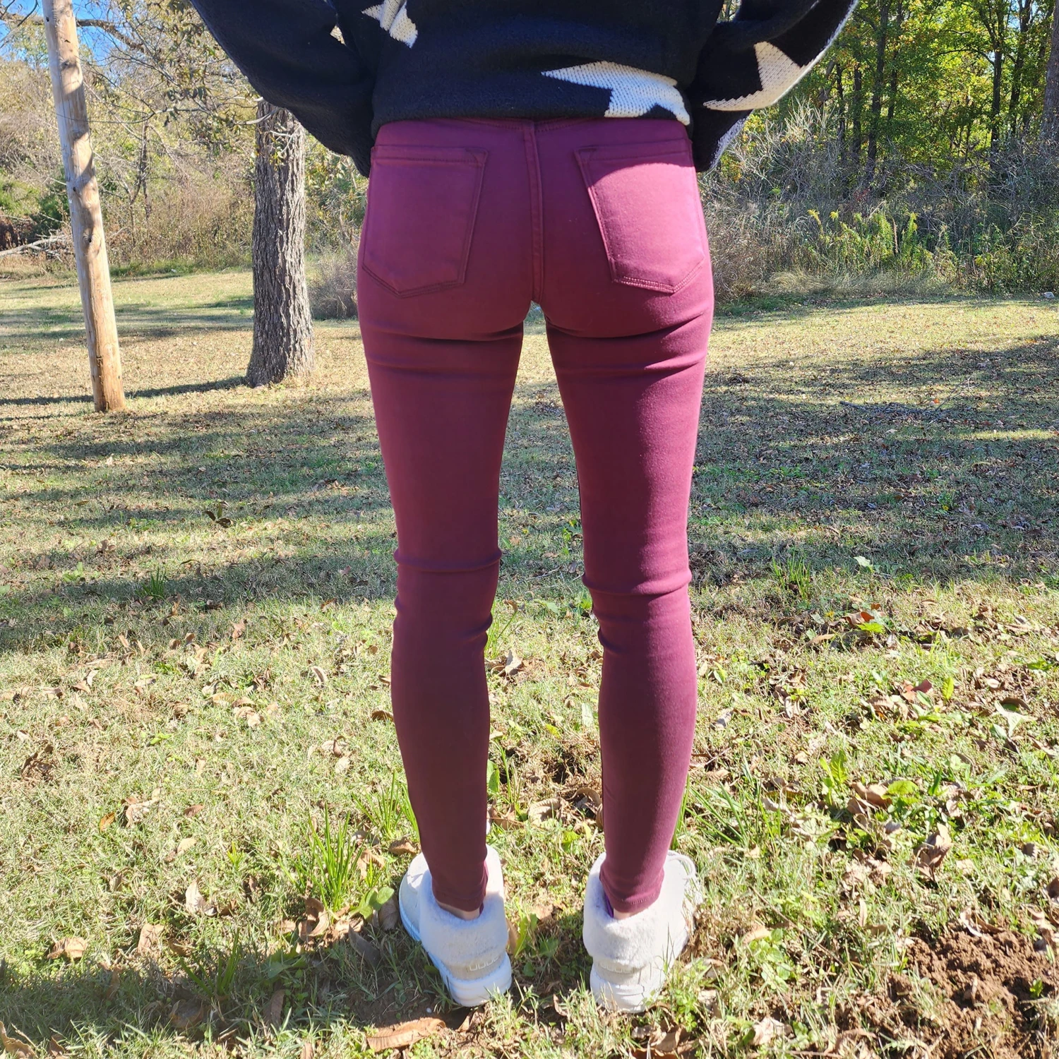 KanCan Burgundy High Rise Skinny Jean 9 KanCan Burgundy High Rise Skinny Jean - Image 7