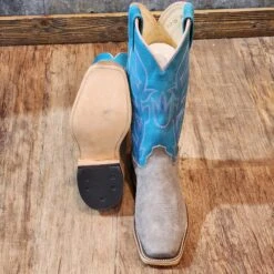 Olathe Grey Bison W/ Turquoise Boots -Western Cowboy Equipment 20221228 155245