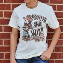 Wanted And Wild Long Love Cowgirls Tee