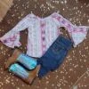 Pink Aztec Bell Sleeve Shirt -Western Cowboy Equipment 20230123 140423