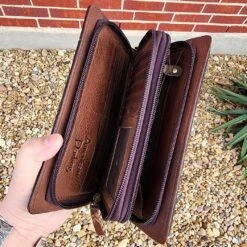 American Darling Brown Aztec & Tooled Leather Wallet -Western Cowboy Equipment 20230216 092918 0242de79 aace 4a96 9b00 3f6e88620f5f