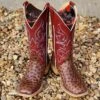 Macie Bean Full Quill Tobacco Ostrich Boot 1 Macie Bean Full Quill Tobacco Ostrich Boot -Western Cowboy Equipment 20230220 154822