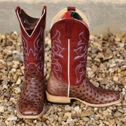 Macie Bean Full Quill Tobacco Ostrich Boot -Western Cowboy Equipment 20230220 154837
