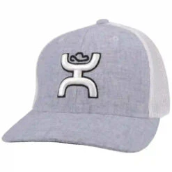 Hooey Mid Profile Lt. Blue/White Cap-White Hooey Up Patch