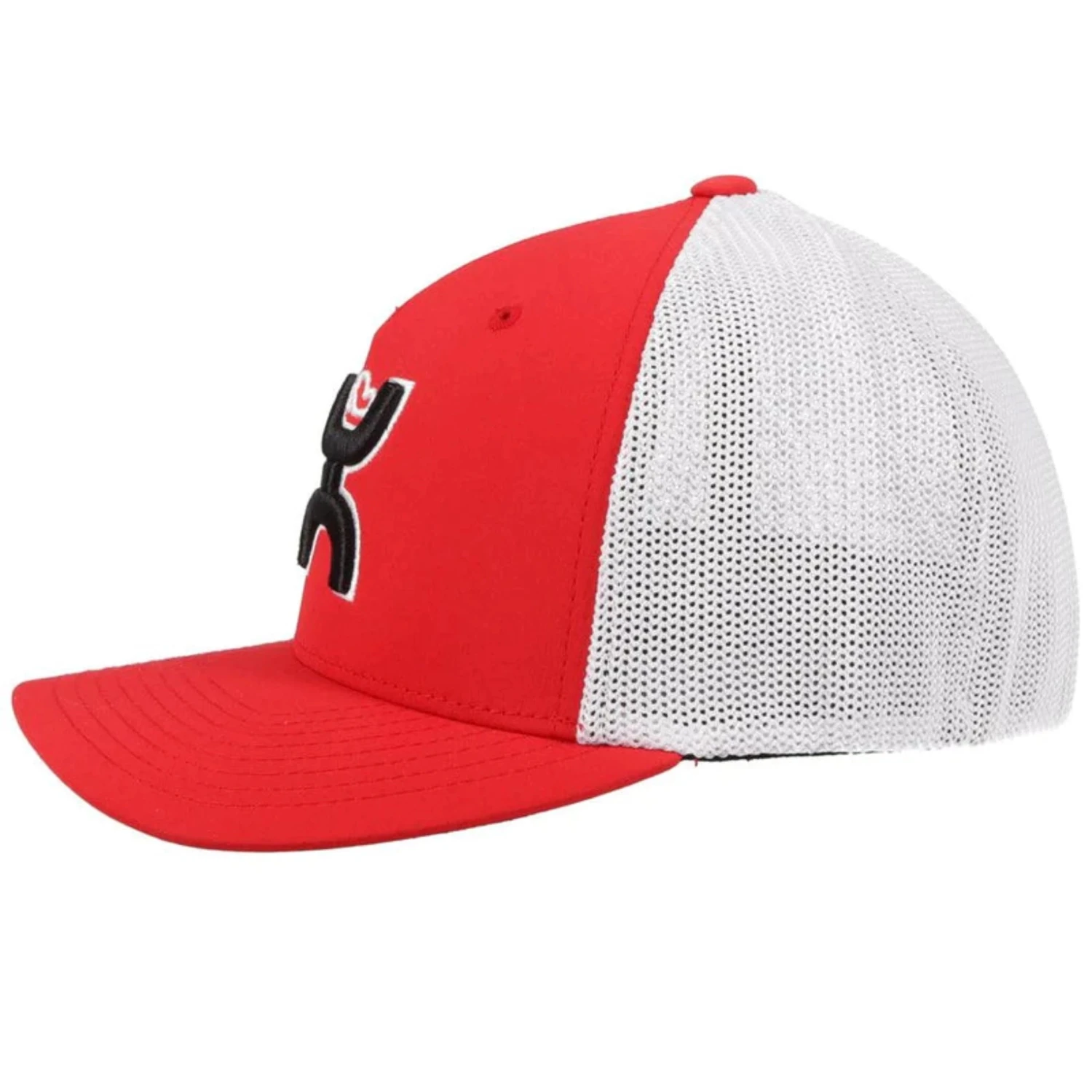 Hooey Mid Profile Red/White Cap-Hooey Up Black Logo 4 Hooey Mid Profile Red/White Cap-Hooey Up Black Logo - Image 2