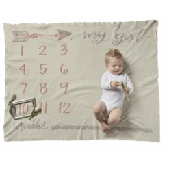 "My Girl" First Years Milestone Blanket