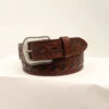 Men's Floral Chevron Stitching Belt -Western Cowboy Equipment 3D Mens Belt Chevron Lacing prd 74308 s d74211