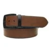 John Deere Men's Tan To Black Reversible Twist Buckle Belt -Western Cowboy Equipment 4568500 200
