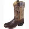 Smoky Mountain Youth Tobacco And Brown Ostrich Square Toe Boot 2 Smoky Mountain Youth Tobacco And Brown Ostrich Square Toe Boot -Western Cowboy Equipment 4633672487 b8a08545 68de 4025 9154 389101eb866a