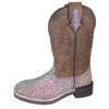 Girl's Blue Mermaid Glitter Square Toe Boot 1 Girl's Blue Mermaid Glitter Square Toe Boot -Western Cowboy Equipment 4637006775
