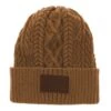Hooey Ladies Beanie Tan With Brown Leather Patch -Western Cowboy Equipment 67953296 1 66077