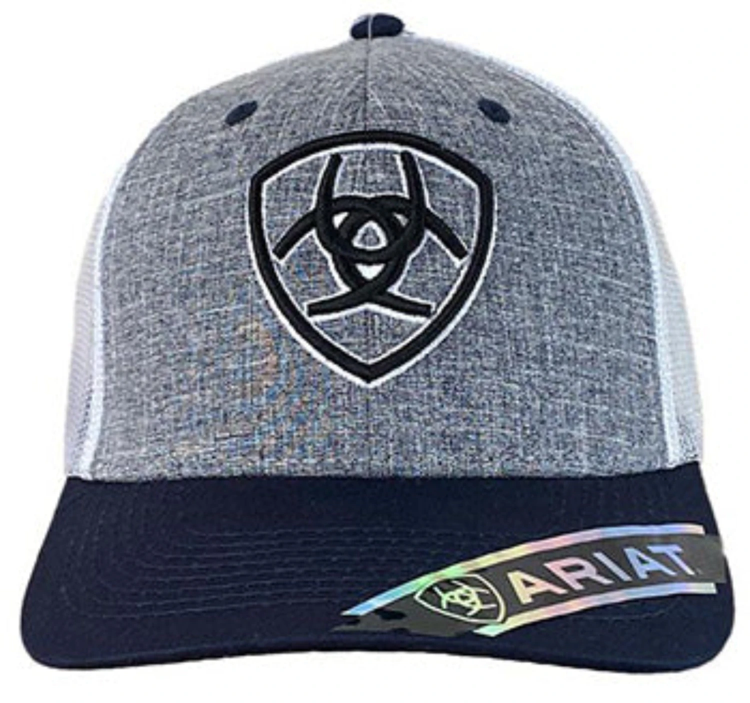 Ariat Men's Grey And Navy Embroidered Cap 3 Ariat Men's Grey And Navy Embroidered Cap