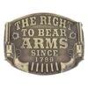 Montana Silversmiths Montana Silver Heritage The Right To Bear Arms Belt Buckle -Western Cowboy Equipment A603C