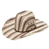 Ariat Brown, Black And Ivory Straw Hat 2 Ariat Brown, Black And Ivory Straw Hat -Western Cowboy Equipment A73228