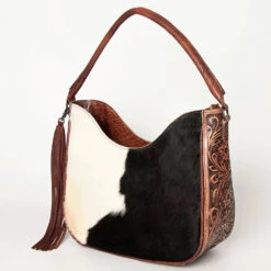 American Darling Conceal Carry Cowhide Tooled Shoulder Bag -Western Cowboy Equipment ADBG928