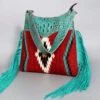 American Darling Turquoise & Red Aztec Blanket Purse -Western Cowboy Equipment ADBG991