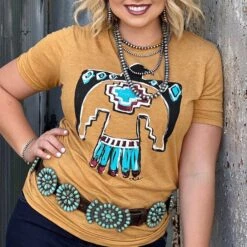 Texas True Callie's Aztec Thunderbird Tee-Antique Gold -Western Cowboy Equipment AF9131E9 B8ED 46C2 9F8C 2C656AF0156D 900x d44c606d 4c32 4b6f 9ded a6fbd0adee04
