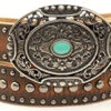 Ariat Women's Brown Distressed Belt With Nailheads -Western Cowboy Equipment Ariat Ladies Distressed Belt with Nailheads prod 68051 l A1529002