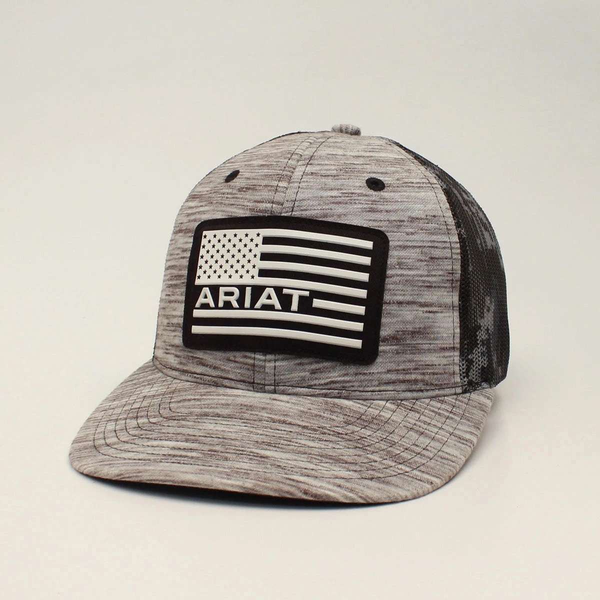 Ariat Grey USA Flag Logo Cap 3 Ariat Grey USA Flag Logo Cap