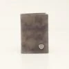 Grey Tri Fold Wallet -Western Cowboy Equipment Ariat Trifold Shield Concho Gray prd 78323 s a35449061