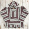 Burgundy And Grey Baja Pullover -Western Cowboy Equipment BAJAPLVBUR
