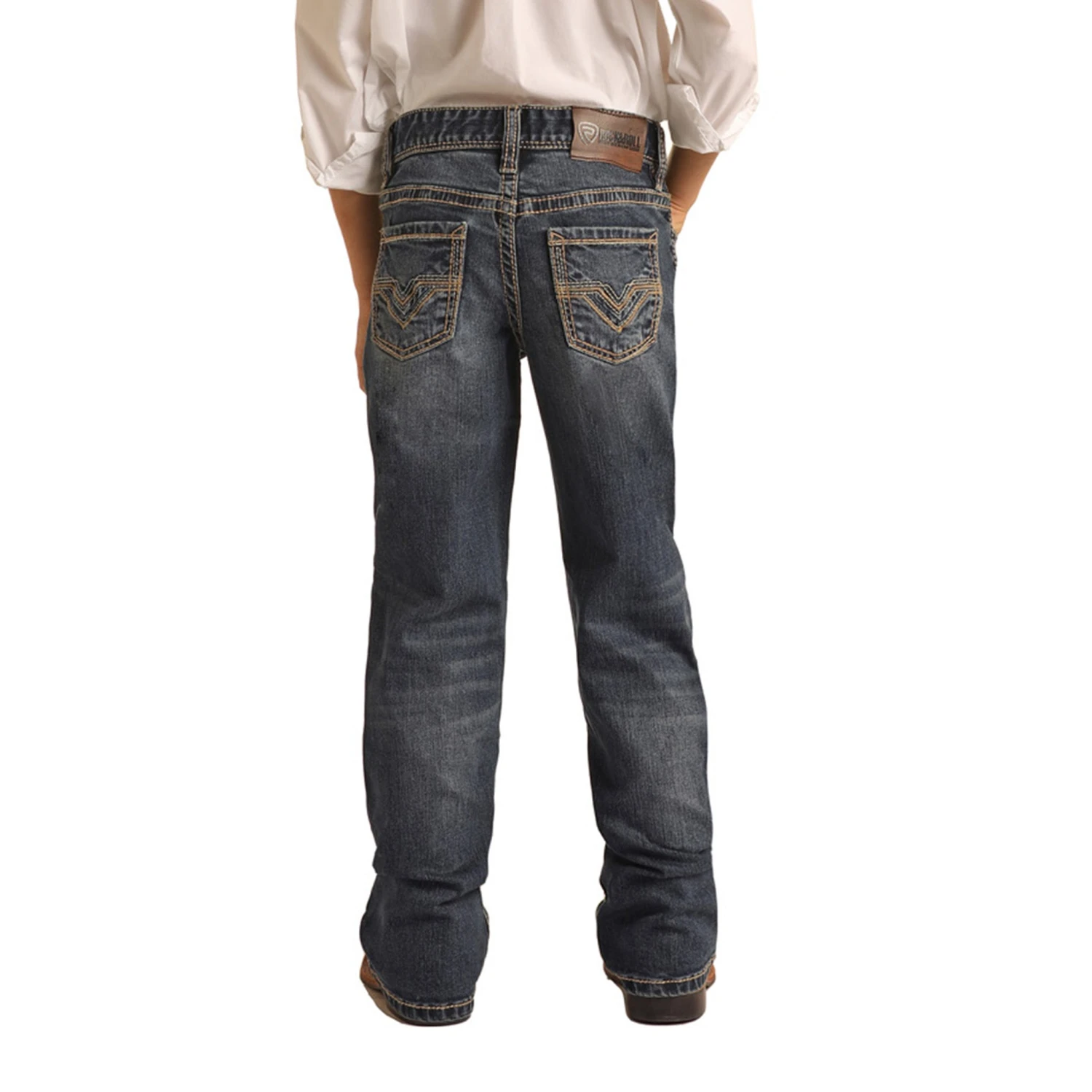 Boys Rock & Roll Dark Vintage ReFlex Boot Cut Jean 4 Boys Rock & Roll Dark Vintage ReFlex Boot Cut Jean - Image 2