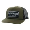 Hooey YOUTH Olive Green Cap-Cactus Rope Patch -Western Cowboy Equipment Copy of website blank do not use thank you 3 68373 45318