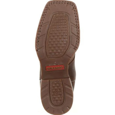 Durango Kid's Lil' Mustang Saddle Brown And Teal SQ Toe Boot 9 Durango Kid's Lil' Mustang Saddle Brown And Teal SQ Toe Boot - Image 7