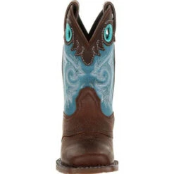 Durango Kid's Lil' Mustang Saddle Brown And Teal SQ Toe Boot 14 Durango Kid's Lil' Mustang Saddle Brown And Teal SQ Toe Boot -Western Cowboy Equipment DBT0206C 3 LARGE 4dfde830 1cc3 4bb3 b98d fca3d60fe832