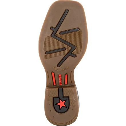 Durango Little Kid's Chestnut And Red Square Toe Boot 4 Durango Little Kid's Chestnut And Red Square Toe Boot - Image 2